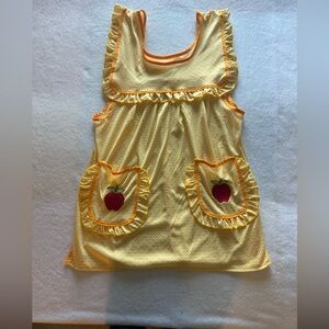 Yellow apron with Apple Pockets